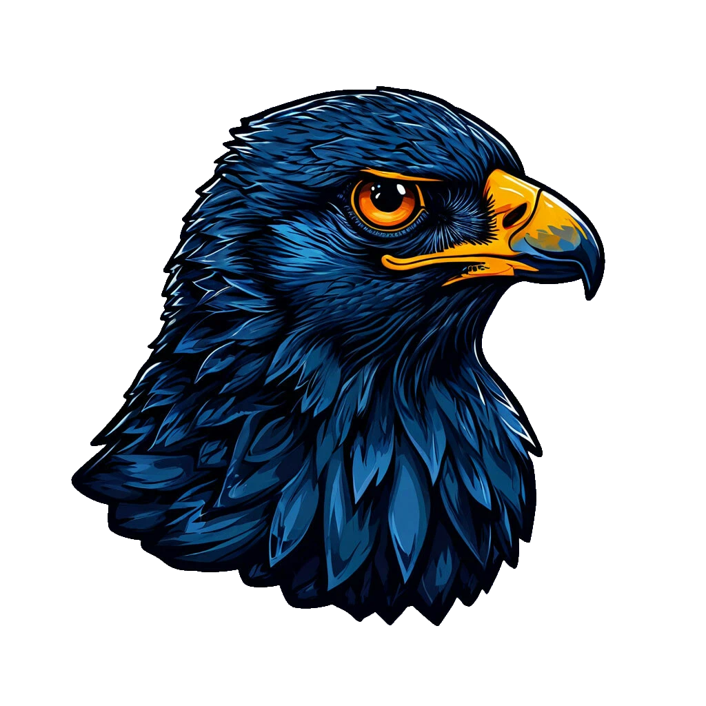 DanVPN logo showing stylized falcon